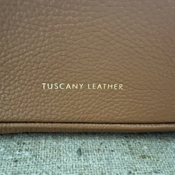 RARE Tuscany Leather Camel Double Sling Bag - Picture 9 of 15